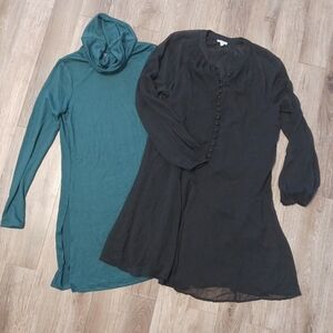 Teal and Black Long Sleeve Dresses Bundle